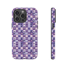 Load image into Gallery viewer, Purple Halloween Phone Case: Spooky Ghosts &amp; Bats Design
