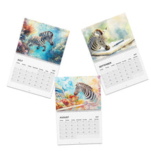 Load image into Gallery viewer, Zebra Calendar 2027, Funny Zebra Wall Calendar, Zebra Lover Gift, Cute Animal Calendar

