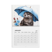 Load image into Gallery viewer, Otter Calendar 2027, Funny Otter Wall Calendar, Cute Otter Calendar, Otter Lover Gift, Wildlife Calendar, Cute Animal Gift
