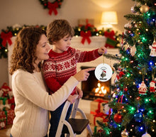 Load image into Gallery viewer, Personalized Photo Cat Ceramic Christmas Ornament, Holiday Decor
