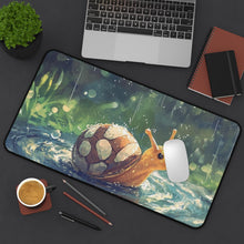 Load image into Gallery viewer, Snail Desk Mat, Whimsical Animal Mouse Pad
