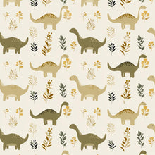Load image into Gallery viewer, Dinosaur Bathroom Set • Shower Curtain + Flannel Mats • Cute Dino Pattern Bath Decor • 4-Piece Bathroom Bundle
