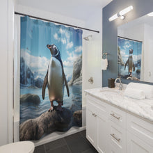 Load image into Gallery viewer, Funny Penguin Shower Curtain
