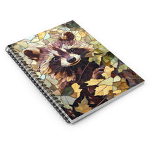 Load image into Gallery viewer, Raccoon Spiral Notebook - Funny Animal Journal
