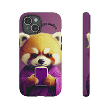 Load image into Gallery viewer, Red Panda Phone Case, Personalized Kids Tough Phone Cover
