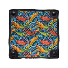 Load image into Gallery viewer, Colorful Fish Pattern Oxford Camping Stool, Portable Foldable Lightweight Seat, Compact Travel Fishing Stool, outdoor furniture,Camping Gear
