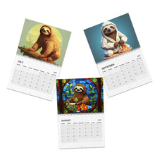 Load image into Gallery viewer, Sloth Calendar 2027, Cute Sloth Wall Calendar, Sloth Lover Gift, Funny Animal Calendar, Wildlife Calendar, Christmas Gift

