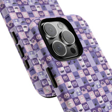 Load image into Gallery viewer, Purple Halloween Phone Case: Spooky Ghosts &amp; Bats Design
