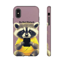 Load image into Gallery viewer, Cute Raccoon Tough Cases, Kids Phone Cover, Adorable Animal Smartphone Case, Protective Phone Shell, Gift for Children. iPhone Case
