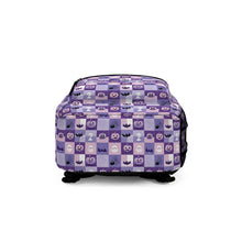 Load image into Gallery viewer, Halloween Backpack – Purple Ghost &amp; Pumpkin Design
