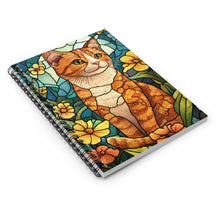 Load image into Gallery viewer, Ginger Cat Spiral Notebook,Kawaii Stationery Gift

