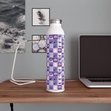 Load image into Gallery viewer, Halloween Pattern Water Bottle ,Slim Stainless Steel Flask, Spooky Accesories, Seasonal Gift, Eco-Friendly Drinkware
