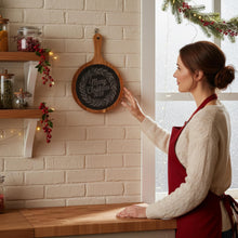 Load image into Gallery viewer, Engraved Acacia Wood Charcuterie Board with Knives
