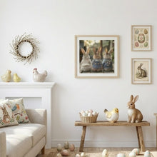 Load image into Gallery viewer, Cute Bunny Poster, Three Bunnies Wall Art, Easter Home Decor, Bunny Lover Gift, Kids Room Decor, Spring Wall Art, Easter Gift
