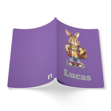 Load image into Gallery viewer, Personalized Rabbit Journal: Custom Name Softcover Back to School Gift
