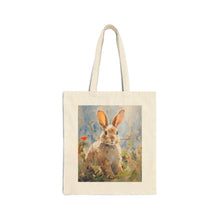 Load image into Gallery viewer, Cute Bunny Canvas Tote Bag, Unique Shopping Bag
