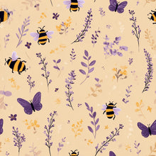 Load image into Gallery viewer, Lavender Sprigs and Butterflies Hand Towel

