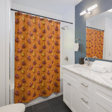 Load image into Gallery viewer, Fish and Duck Shower Curtain, Funny Kids Bathroom Decor

