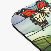 Load image into Gallery viewer, Butterfly Floral Mouse Pad: Colorful Nature Desk Mat
