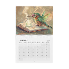 Load image into Gallery viewer, Hummingbird Calendar 2027, Colorful Hummingbird Wall Calendar, Bird Lover Gift, Nature Lover Gift, Bird Calendar, Wildlife Decor
