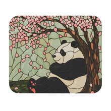 Load image into Gallery viewer, Stained Glass Panda Mouse Pad: Artistic Desk Accessory
