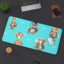 Load image into Gallery viewer, Personalized Animal Desk Mat, Neoprene Mouse Pad, Office Decor
