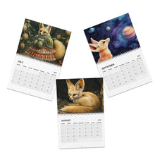 Load image into Gallery viewer, Fennec Fox Calendar 2027, Cute Fennec Fox Wall Calendar, Fox Lover Gift, Funny Animal Art
