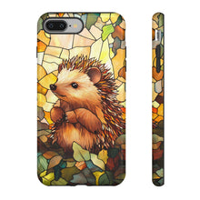 Load image into Gallery viewer, Tough Cases, Cute Hedgehog Stained Glass Digital Protector Cover, Colorful Phone Case, Animal Lover Gift, Unique Tech Accessory, Protective
