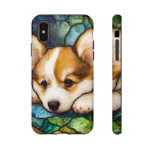 Load image into Gallery viewer, Corgi Dog Art Phone Case, Pet Lover Gift, Protective Cover
