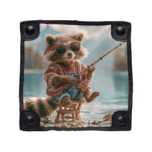 Load image into Gallery viewer, Funny Raccoon Fishing Stool, Foldable Camping Seat, Gift for Fisherman, Outdoor Chair,Personalized Fishing Chair
