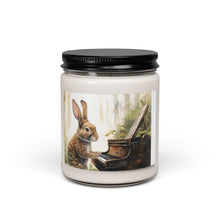 Load image into Gallery viewer, Rabbit Playing Piano Scented Soy Candle
