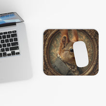 Load image into Gallery viewer, Victorian Squirrel Portrait Mouse Pad , Retro Animal Illustration, Gift for Christmas
