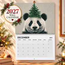 Load image into Gallery viewer, Panda Calendar 2027, Cute Panda Wall Calendar, Panda Lover Gift, Funny Panda Calendar, Panda Bear Gift, Cute Animal Calendar
