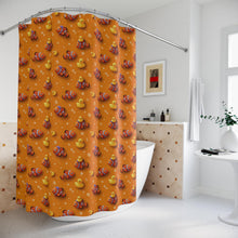 Load image into Gallery viewer, Fish and Duck Shower Curtain, Funny Kids Bathroom Decor

