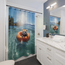 Load image into Gallery viewer, Red Panda Shower Curtain: Nature Lover Bathroom Decor
