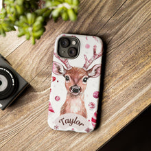 Load image into Gallery viewer, Personalized Deer Phone Case – Custom Protective Cover, Gift for Her
