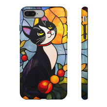 Load image into Gallery viewer, Stained Glass Cat Phone Case, Protective, Cat Lover Gift
