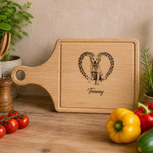 Load image into Gallery viewer, Personalized Labrador Cutting Board, Labrador Memorial Gift, Dog Lover Kitchen Decor, Engraved Dog Lover Gift, Wooden Kitchen Keepsake
