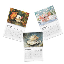 Load image into Gallery viewer, Axolotl Calendar 2027, Cute Axolotl Wall Calendar, Axolotl Lover Gift, Kawaii Animal Calendar, Cute Amphibian Gift, Christmas Gift
