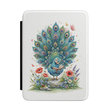 Load image into Gallery viewer, Personalized Peacock Illustration Kindle Case , Watercolor Floral Reading Sleeve, Cute Kindle Sleeve, Animal Kindle
