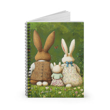 Load image into Gallery viewer, Cute Easter Bunnies Spiral Notebook
