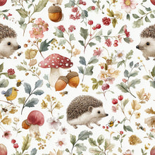 Load image into Gallery viewer, Autumn Mushroom Pattern Hand Towel | Fall Foliage Floral
