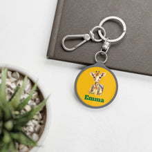 Load image into Gallery viewer, Personalized Kids Keychain: Custom Backpack Tag, Initial Lunch Bag Tag
