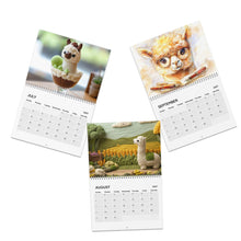 Load image into Gallery viewer, Alpaca Calendar 2027, Cute Alpaca Wall Calendar, Alpaca Lover Gift, Funny Animal Art
