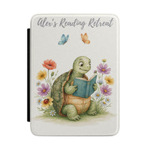 Load image into Gallery viewer, Whimsical Turtle Reading Kindle Case , Cute Book Sleeve (2024-2025), Personalized Kindle Case, Animal Kindle
