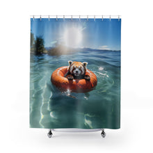 Load image into Gallery viewer, Red Panda Shower Curtain: Nature Lover Bathroom Decor
