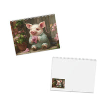 Load image into Gallery viewer, Pig Calendar 2027, Cute Pig Wall Calendar, Funny Pig Art, Pig Lover Gift, Farm Animal Calendar
