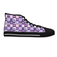 Load image into Gallery viewer, Spooky Vibes Purple Halloween High Top Sneakers
