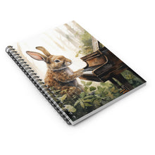 Load image into Gallery viewer, Rabbit Pianist Spiral Notebook

