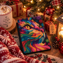 Load image into Gallery viewer, Personalized Rainbow Cat Kindle Case, Colorful Cat eReader Cover, Cat Lover Gift, Animal Kindle
